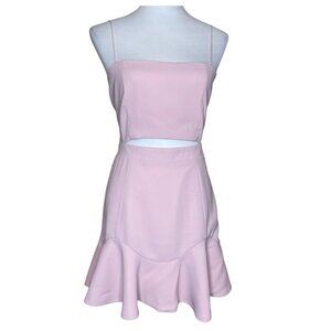 White Fox Light Pink Cut Out Bodycon Mini Dress Barbiecore Party Cocktail M